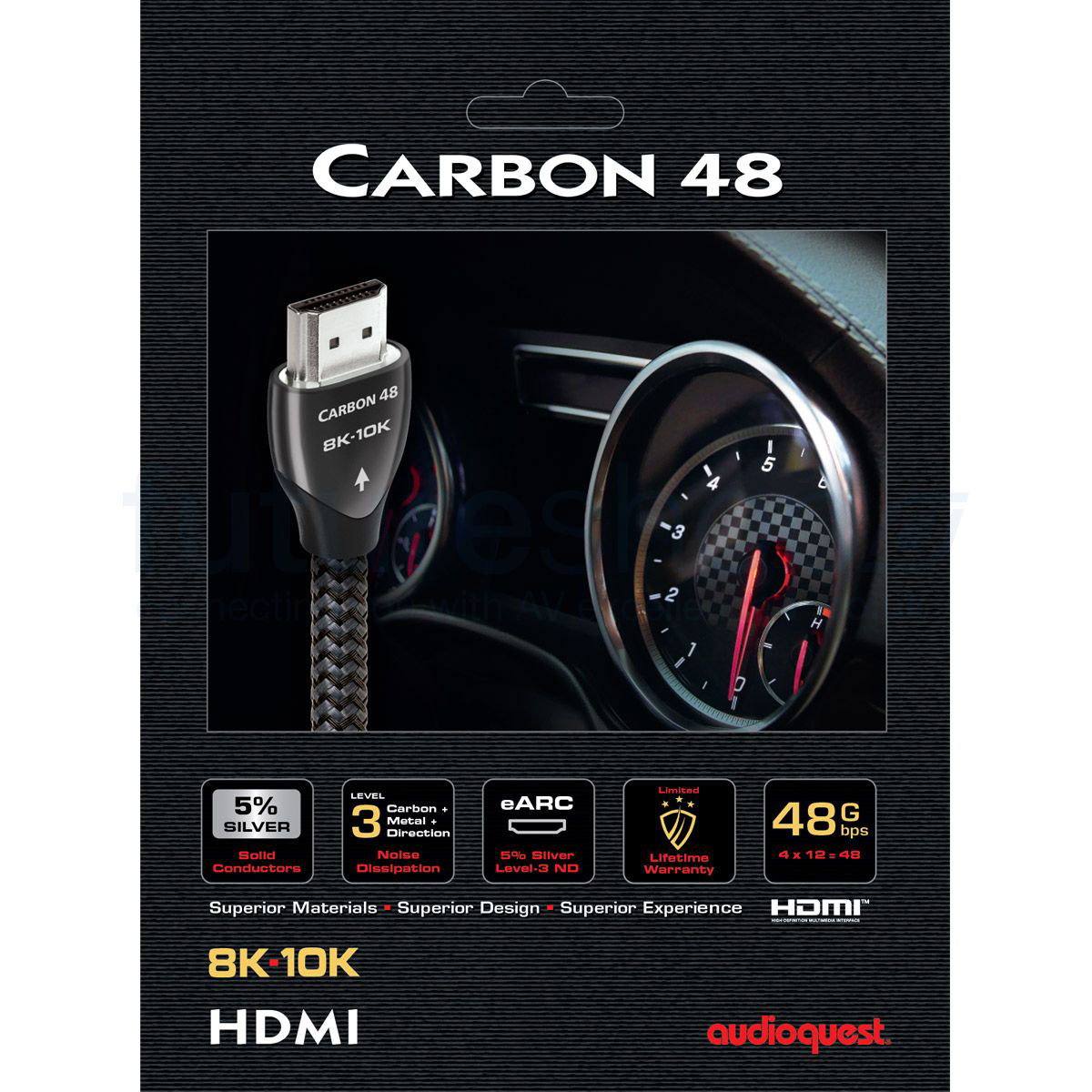 Audioquest Carbon 48 Ultra High Speed 48Gbps HDMI 2.1 Cable - Image 4